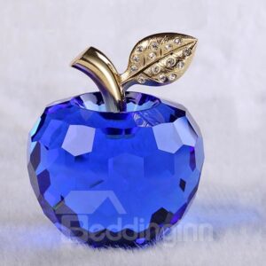 Wonderful Holiday Gift Idea Crystal Apple Desktop Decoration