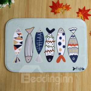Wonderful Fish Pattern Anti-Slipping Doormat