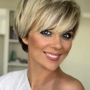 Women's Short Bob Style Straight Synthetic Hair Capless Wig 10inch