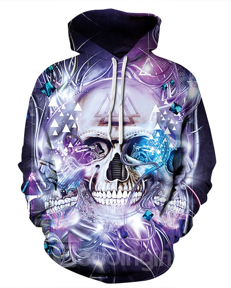 Workout Lightweight Pullover Polyester 3D Painted Hoodie